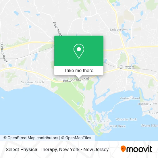 Select Physical Therapy map