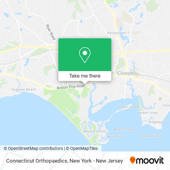 Mapa de Connecticut Orthopaedics