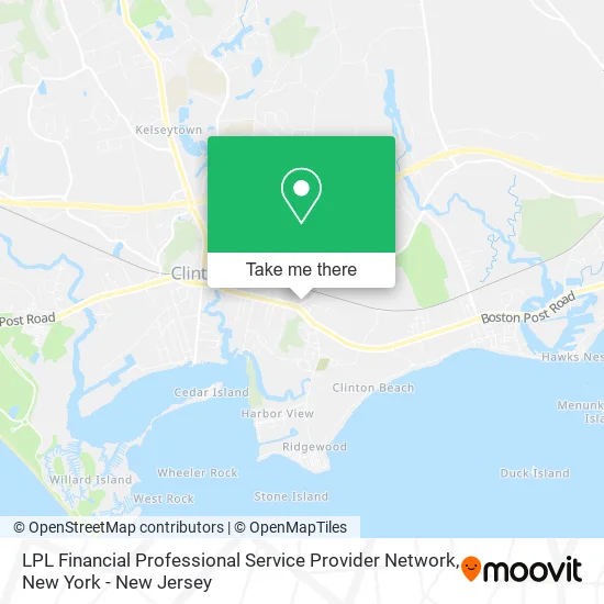 LPL Financial Professional Service Provider Network map