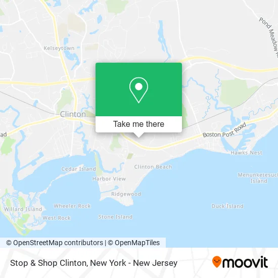 Stop & Shop Clinton map