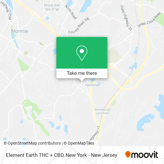 Element Earth THC + CBD map