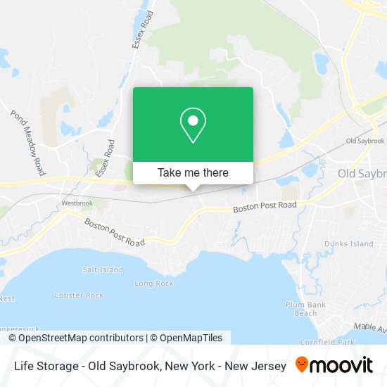 Life Storage - Old Saybrook map