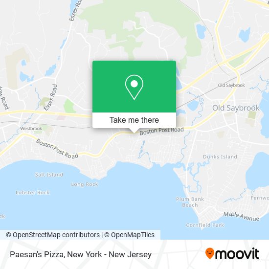 Paesan's Pizza map