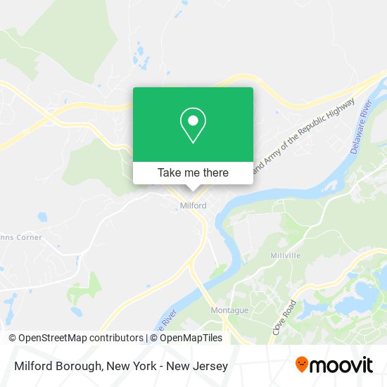 Mapa de Milford Borough