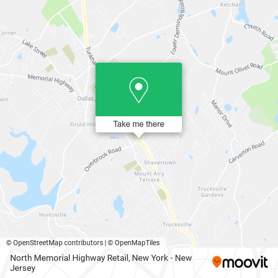 Mapa de North Memorial Highway Retail