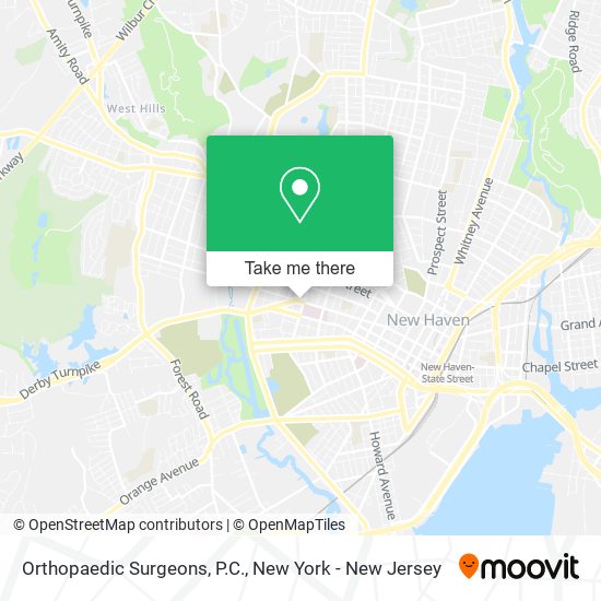 Mapa de Orthopaedic Surgeons, P.C.