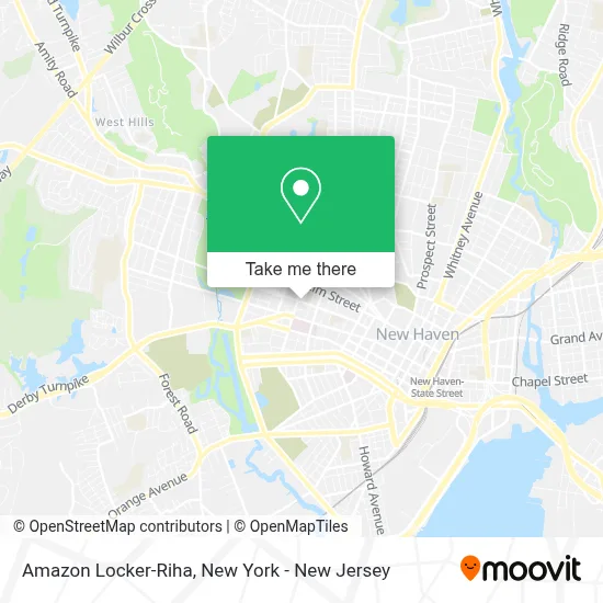 Amazon Locker-Riha map
