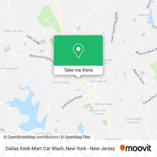 Dallas Kwik-Mart Car Wash map