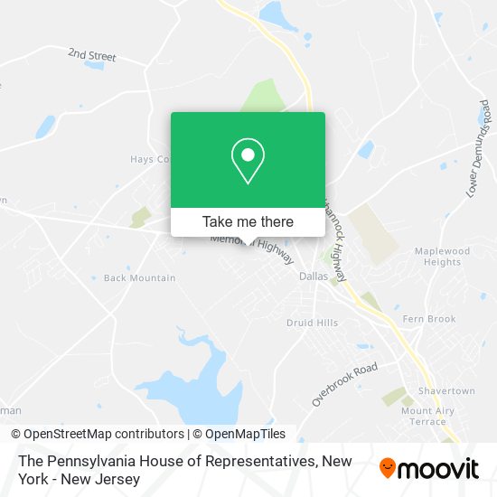 The Pennsylvania House of Representatives map