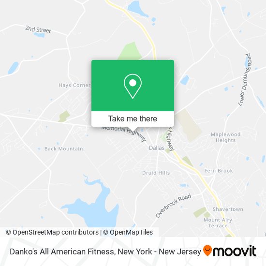 Danko's All American Fitness map