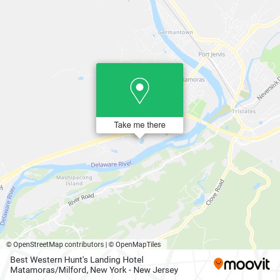 Mapa de Best Western Hunt's Landing Hotel Matamoras / Milford