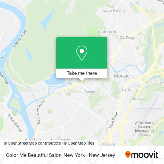 Color Me Beautiful Salon map