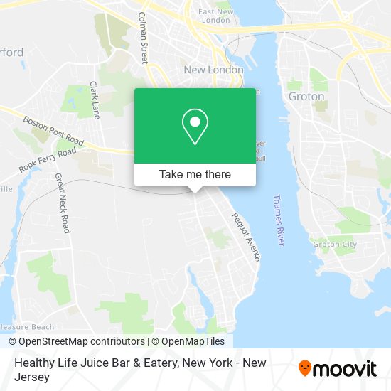 Mapa de Healthy Life Juice Bar & Eatery