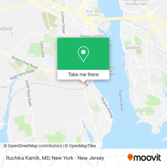 Ruchika Karnik, MD map