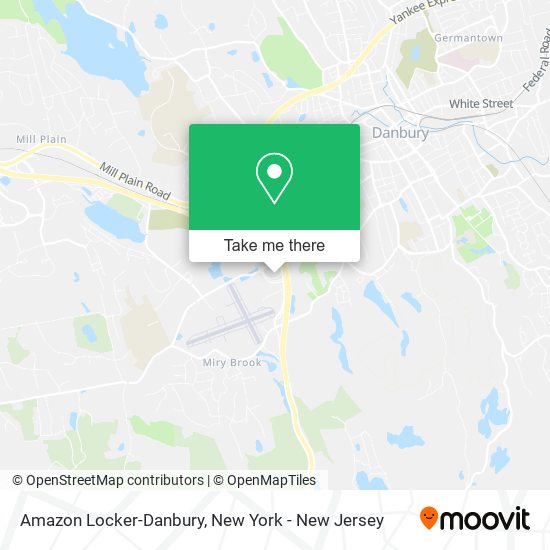 Amazon Locker-Danbury map