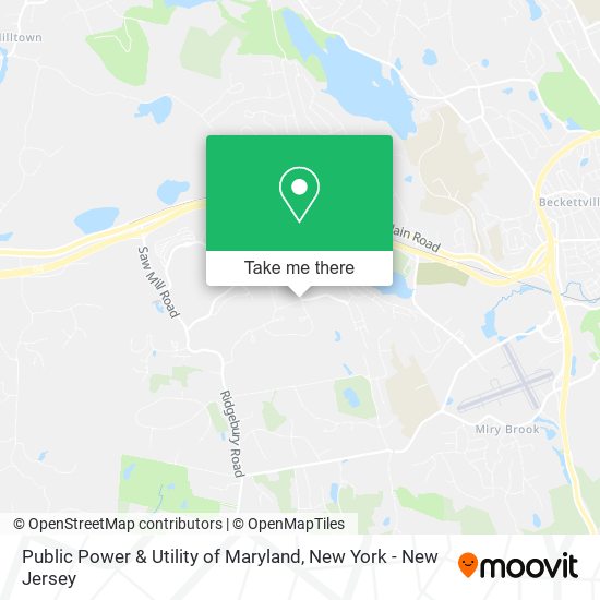 Public Power & Utility of Maryland map