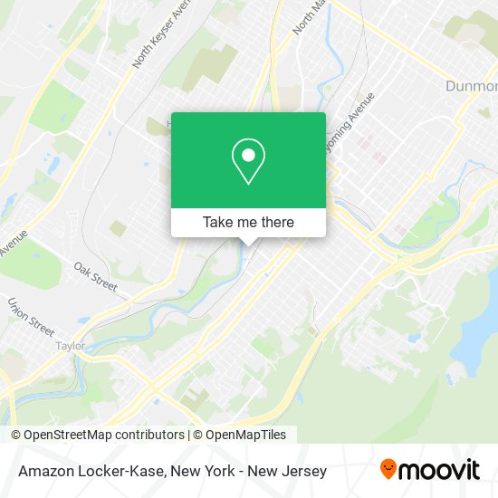 Amazon Locker-Kase map