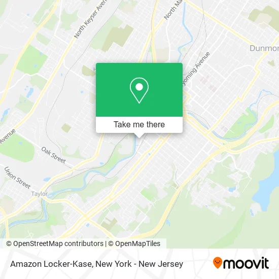 Amazon Locker-Kase map