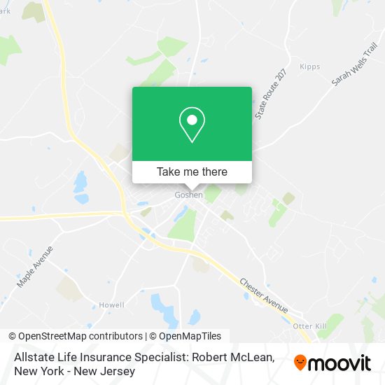 Mapa de Allstate Life Insurance Specialist: Robert McLean