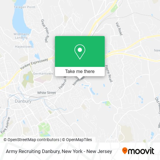 Army Recruiting Danbury map