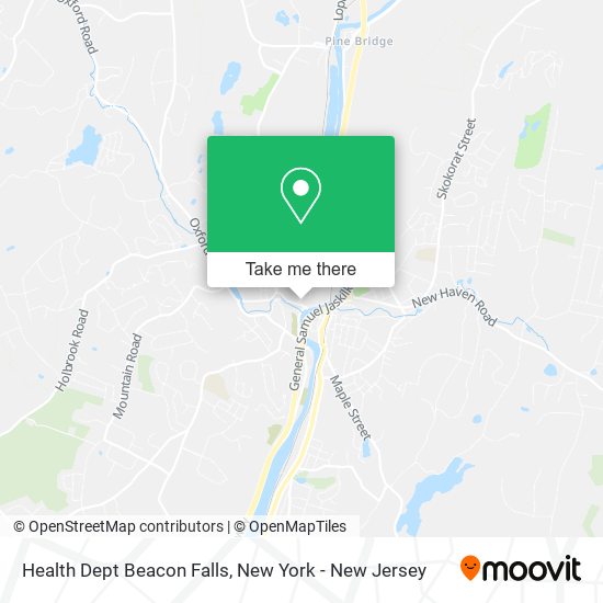 Health Dept Beacon Falls map