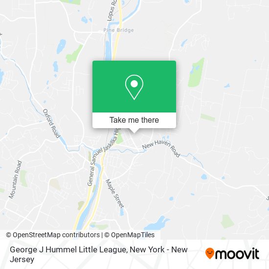 George J Hummel Little League map