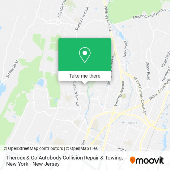 Theroux & Co Autobody Collision Repair & Towing map