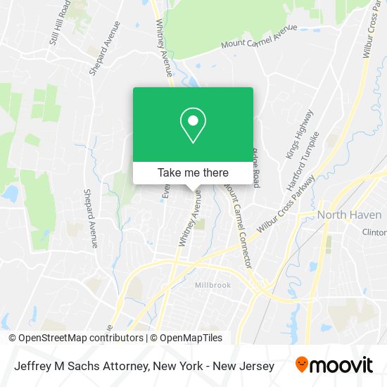 Mapa de Jeffrey M Sachs Attorney