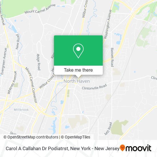 Carol A Callahan Dr Podiatrst map