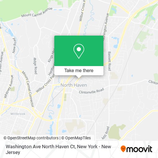 Mapa de Washington Ave North Haven Ct