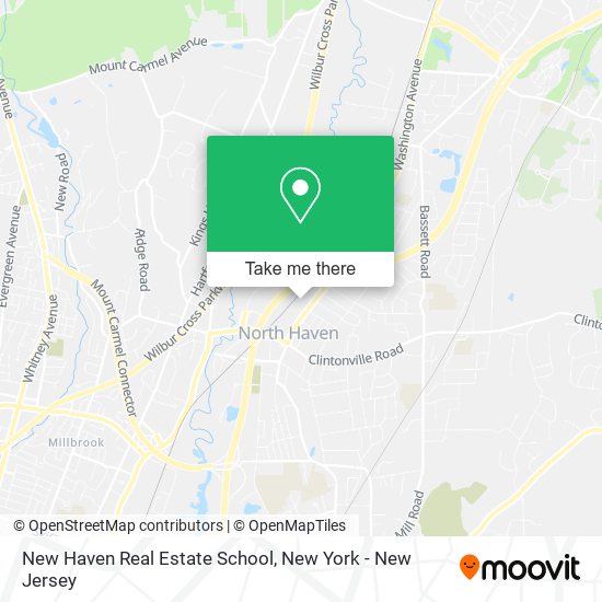 Mapa de New Haven Real Estate School
