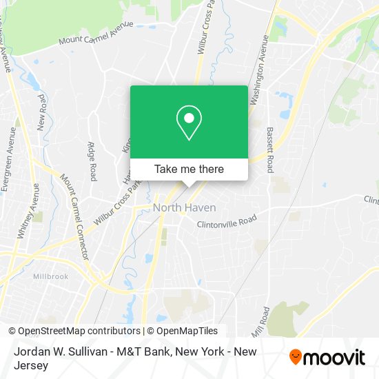 Jordan W. Sullivan - M&T Bank map