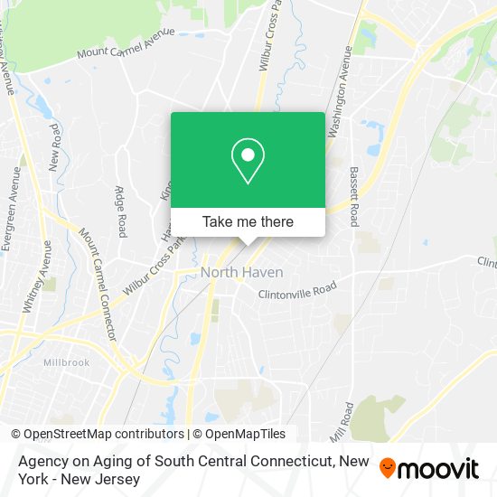 Mapa de Agency on Aging of South Central Connecticut