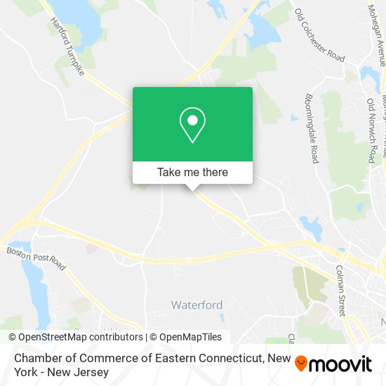 Mapa de Chamber of Commerce of Eastern Connecticut