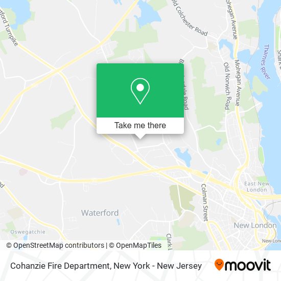 Cohanzie Fire Department map