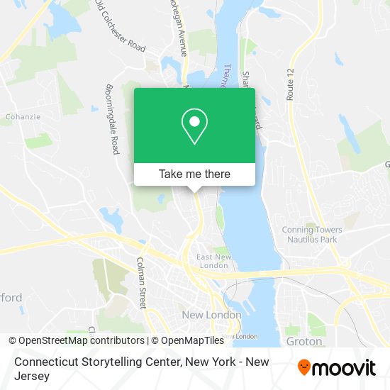 Connecticut Storytelling Center map