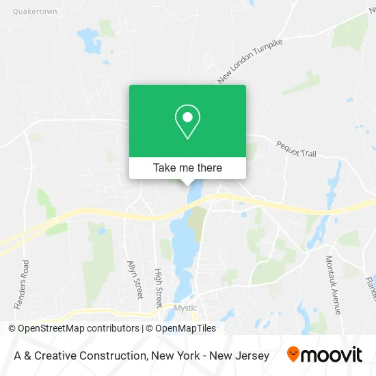 A & Creative Construction map