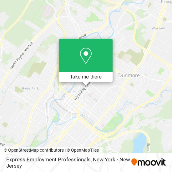 Express Employment Professionals map