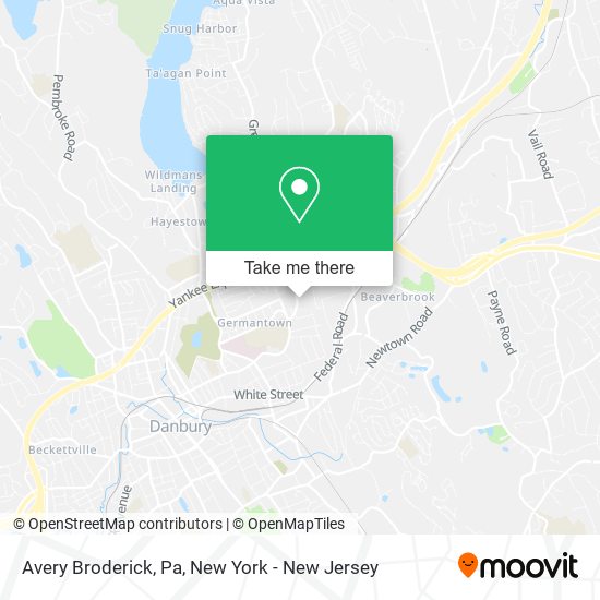 Mapa de Avery Broderick, Pa