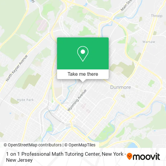 1 on 1 Professional Math Tutoring Center map