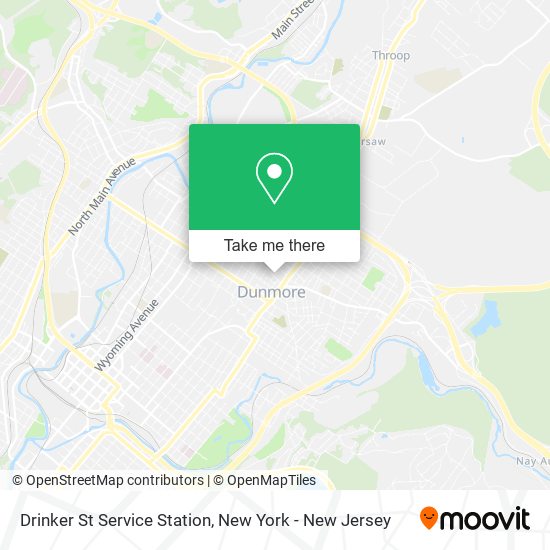 Drinker St Service Station map