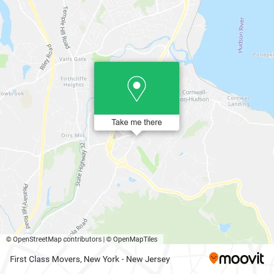 First Class Movers map