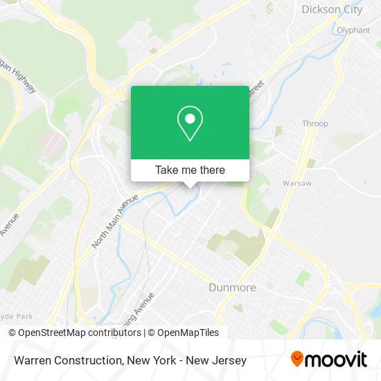 Warren Construction map