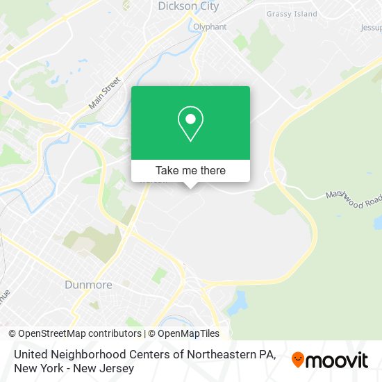 United Neighborhood Centers of Northeastern PA map