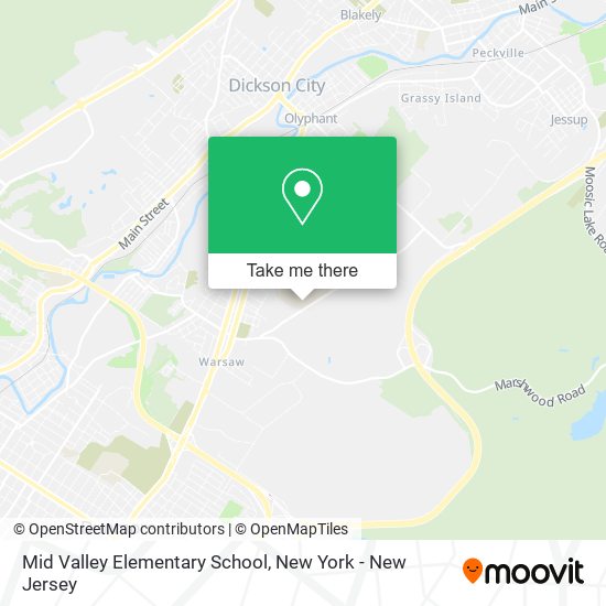 Mid Valley Elementary School map
