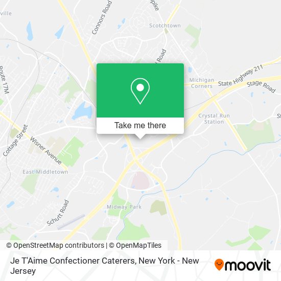 Je T'Aime Confectioner Caterers map