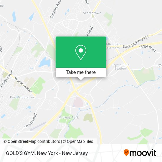 GOLD'S GYM map