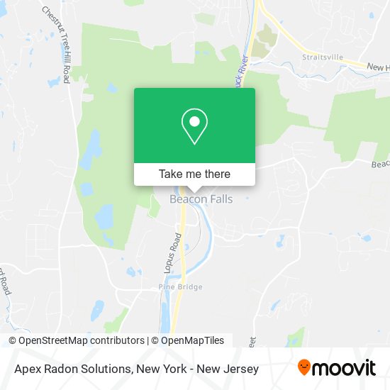 Apex Radon Solutions map