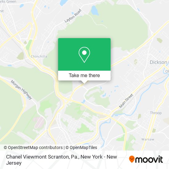 Chanel Viewmont Scranton, Pa. map