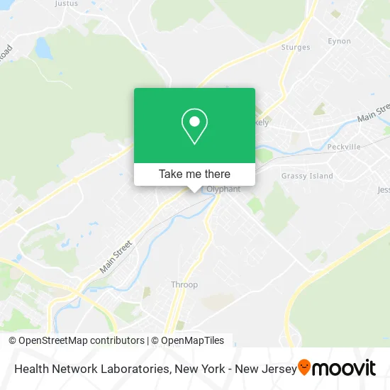 Health Network Laboratories map